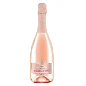 Rose Millesimato Doc - Terra Vizina Pinot Nero Glera Fles Doc 11.5% Alcohol Rose Rode Wijn Rose Wijn Zoete Sprankelende wijnen