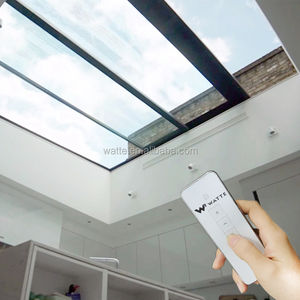 Finestra per Tetto Moderna con Apertura Automatica Telecomandabile, Grande Dimensione, in Alluminio, Scorrevole Elettrica, Lucernario in Vetro per Villa - Product Image 3