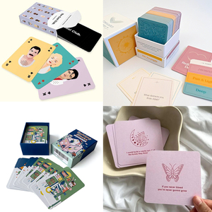 Giá rẻ tùy chỉnh in ấn chơi thẻ cảm hứng tích cực khẳng định thẻ với hộp Tarot boong cá nhân thẻ trò chơi cho trẻ em - Product Image 2