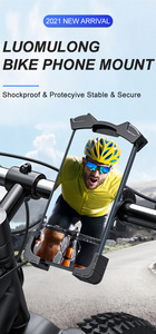 Soporte Universal para Teléfono de Bicicleta - Soporte Antivibraciones para Teléfono de Motocicleta/Bicicleta para iPhone, Samsung, E-Scooter/Carrito de Golf/Moto de Reparto - Product Image 3
