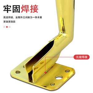 Pata de Mueble de Hierro para Sofá, Soporte Resistente, Estilo Europeo Moderno, Diseño Simple B0104 - Product Image 1