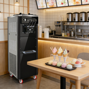 Machine à crème glacée en acier inoxydable de qualité commerciale pour cuisine professionnelle - Product Image 1