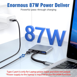 Tuti bán buôn <span class=keywords><strong>4</strong></span> trong 1 <span class=keywords><strong>USB</strong></span> <span class=keywords><strong>Hub</strong></span> kép HDTV PD Sạc Loại C Docking Station cho máy tính xách tay - Product Image 3