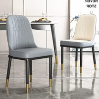 Chaises de salle à manger en métal de luxe moderne et léger nordique maroc meubles de maison en éponge à haute élasticité avec tabouret de dressing pour salon