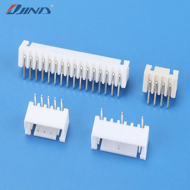 Jinda XH Wire Board Connector 2.5mm Pitch SMT Male Wafer Socket Plug 180 Degree PCB Application Phosphor Bronze TIN-Plating 250V