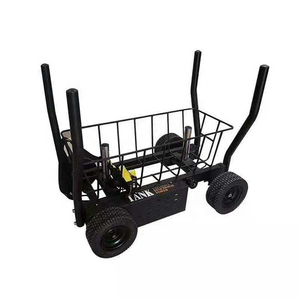 Wholesale Custom Push Pull Sled Cart With Basket 8‑Gear Resistance Adjustable Home Gym Outdoor Grass <b>Strength</b> <b>Training</b> Equipment - Product Image 1