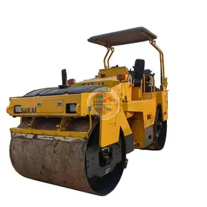 Goedkope Prijs 9 Ton Road Apparatuur Sakai SW750N Gebruikt Kleine Stalen Wiel Saikai Road Roller