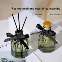 Diffuseur de parfum d'ambiance en verre de 150 ml, huiles essentielles personnalisées de haute qualité, parfum longue durée, diffuseur à bâtonnets