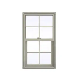 Latest design vertical sliding windows pvc window cheap price