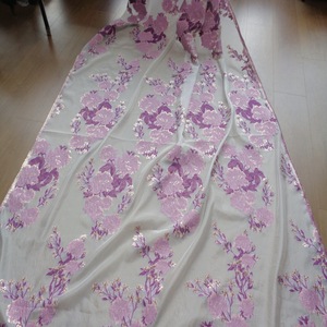 <span class=keywords><strong>Organza</strong></span> Jacquard taglio fiore oro seta grande fiore europeo e americano abito da sposa tessuto di moda per le donne <span class=keywords><strong>vestito</strong></span> - Product Image 5