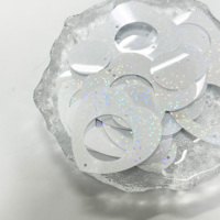 Accessoires vestimentaires en PVC écologique en gros, sequins en forme de cœur résistants à l'abrasion, 51-80mm, multi-spécifications, couleurs mélangées, pour animaux de compagnie