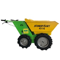 KONSTANT Mini Dumper e Pala Gommata per Costruzioni Agricole, Best Seller Popolare, 1000W, Batteria 48V, 8 piedi cubi. Trattore Agricolo da Giardino ad Alta Capacità