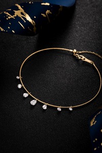 สร้อยข้อมือทองคำขาวแท้ 18K ประดับเพชรทรงกลมเจียระไนแบบบริลเลียนท์ น้ำหนัก 0.63 กะรัต เพาะเลี้ยงในห้องปฏิบัติการ |   เพชรทรงกลมเจียระไนแบบบริลเลียนท์ ผลิตในห้องปฏิบัติการ - Product Image 2