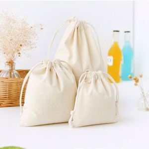 Wholesale <b>Recyclable</b> Organic Cotton Drawstring <b>Bags</b> Gift <b>Bags</b> Cotton Custom Cotton Drawstring <b>Bag</b> - Product Image 4