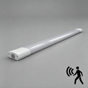 5.8GHz Microwave Motion Sensor LED Tri-proof Light IP65 IK08 130LM/W Full <b>PC</b> DOB Batten Light for Industrial Warehouse - Product Image 4