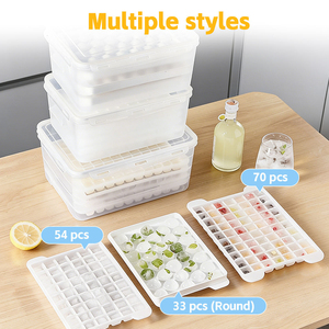 Molde de Hielo Reutilizable de Silicona de Grado Alimenticio, Portátil y de Gran Capacidad, para Uso Doméstico y Comercial, para Congelar Cubos de Hielo - Product Image 4