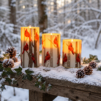 Bougie pilier LED sans flamme personnalisée en plastique avec télécommande pour mariages, anniversaires, fêtes, Noël, décoration de la maison
