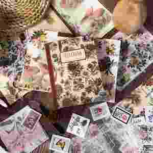 Kit de Pegatinas Florales Vintage de 265 Piezas, Juego de Decoración Retro para Álbumes de Recortes y Diarios, Ideal para Manualidades y Regalos - Product Image 6