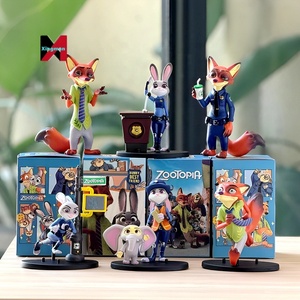 रचनात्मक ट्रेंडी ज़ोटोपिया दृश्य संस्करण आंकड़ा जूडी निक खिलौना डेस्कटॉप डेकोर - Product Image 1