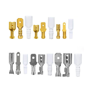 6.3mm Male Female <b>Electrical</b> Wire Cable Crimp Terminal Connectors <b>Kit</b> with Insulation Sheath - Product Image 2