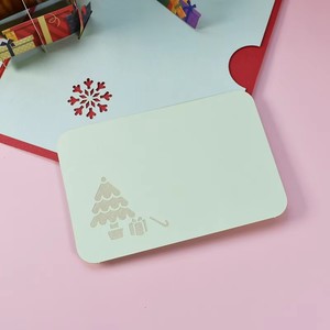Cartes de Noël Joyeuses Noël, Cartes Pop-Up Arbre de Noël Hiver, Autocollants de Décoration de Noël, Cartes de Vœux Nouvel An Découpées au Laser - Product Image 4