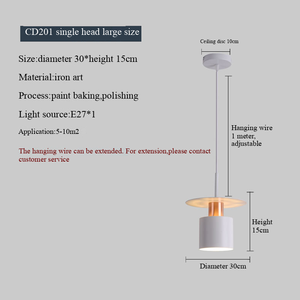 シンプルモダン北欧高級バーシャンデリアミドルベッドサイドペンダントライトダイニング用寝室使いやすい設置インターネット - Product Image 4