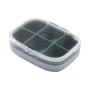 Office Carrying Mini Plastic One Day Multi-Grid Waterproof Convenient Small Medicine Pill Box
