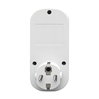 Enchufe inteligente TOMZN TOSVA-16LW Francia WIFI TUYA con medidor de voltaje, corriente y fugas, CA 110V 220V ajustable de 1-16A con temporizador y medición PE.