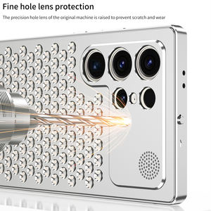 Luxe de haute qualité avec boucle à ressort en métal aromathérapie coque de téléphone de refroidissement pour Samsung S23 couverture arrière de vente Ultra chaude - Product Image 4