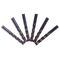 Lot de 10 forets HSS 5/32" noirs et dorés pour le travail du métal et du bois