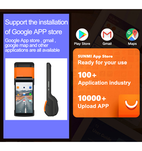 5.45 inch các nhà sản xuất Sumni V2S Android 7.1 8 + 1 gam GPS Wifi Xách Tay POS với 58 Mét máy in - Product Image 4