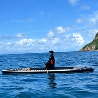 Tabla de Paddle Surf Inflable ACEHERO Estilo Tatuaje Tribal, Sistema de 3 Aletas, 10'6\"x32\"x6\", con Todos los Accesorios para Pesca