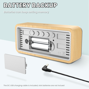Stazione <span class=keywords><strong>Meteo</strong></span> con Schermo VA, Termometro Digitale Interno/Esterno, Igrometro, Barometro, Orologio LED con Funzione <span class=keywords><strong>Meteo</strong></span> - Product Image 4