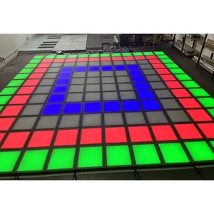 Qiao Qiao indoor amusement interactive Floor LED Light games promoted jumping adventure game for kids