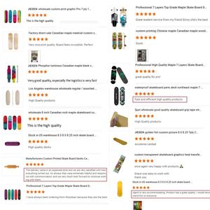 สเกตบอร์ดแบบปรับแต่งได้สำหรับมืออาชีพแผ่นฟิล์มถ่ายเทความร้อนแบบปรับแต่งได้ - Product Image 6