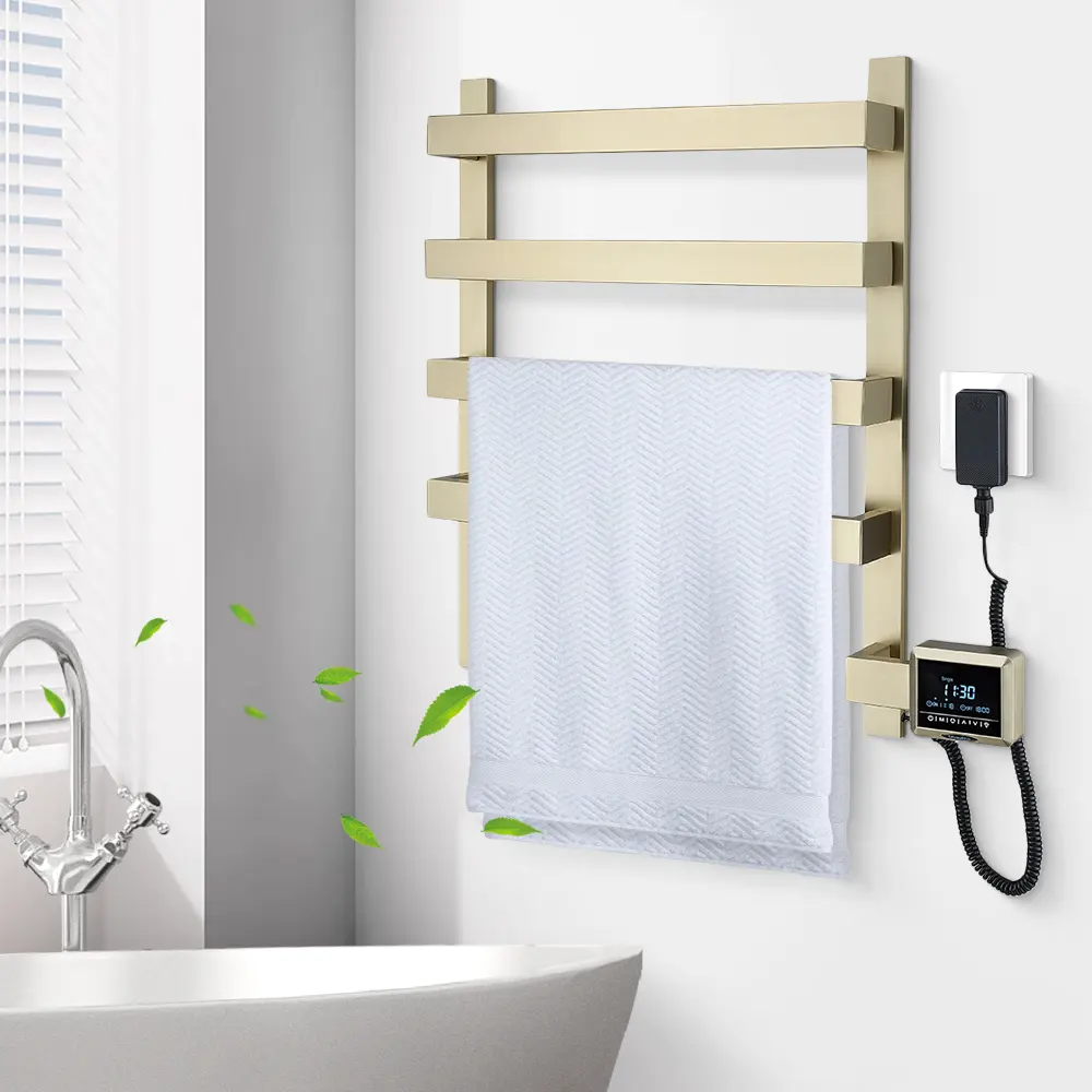 Toallero eléctrico de bajo voltaje de gama alta personalizado toallero colgante de calor para Baño