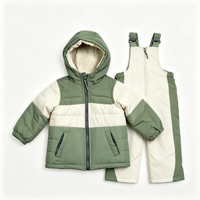 Ensemble de Combinaison de Ski pour Enfants Personnalisé en Gros, Deux Pièces, Veste et Pantalon de Ski pour Enfants, Logo OEM ODM, Vêtements d'Hiver Imperméables et Chauds
