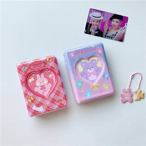 Classeur de cartes Photo 3 pouces Kpop Album porte-cartes livre Mini Album Photo petite carte Photo livre amour <span class=keywords><strong>coeur</strong></span> carte Photo creuse - Product Image 4