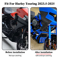 Grille de protection en maille pour refroidisseur d'huile de moto, spoiler avant en aluminium, grille de radiateur pour Harley Touring Street Glide Road Glide 2023-25