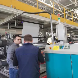 Efficiency Extruder 110/220 Conical Twin Screw extrusion machine/ Plastic Composites Sheet Production Line