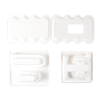 Insert en pulpe blanche personnalisé pour boîte d'emballage cosmétique, support en pulpe végétale pure, emballage moulé en pulpe biodégradable