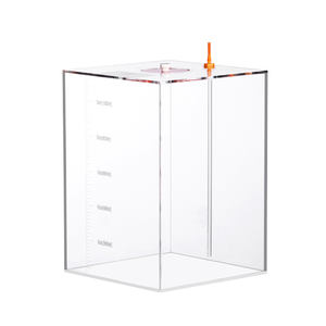 Étoile de mer <span class=keywords><strong>rouge</strong></span> 10L carré PC en plastique acrylique pompe doseuse réservoir conteneur seau de stockage de liquide pour aquariums de Filtration <span class=keywords><strong>d</strong></span>'eau - Product Image 2