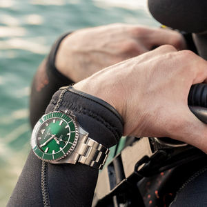 Shagelocer-montre automatique pour hommes, étanche, 2022 m, mécanique, saphir, avec déploiement lumineux, pour plongée, 2202E9, nouvelle collection 100 - Product Image 4