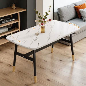 Ensemble <span class=keywords><strong>de</strong></span> table à manger rectangulaire simple et moderne nordique, en bois massif, meubles <span class=keywords><strong>de</strong></span> maison, salon, <span class=keywords><strong>6</strong></span> places, comprend des <span class=keywords><strong>chaises</strong></span> - Product Image 4