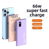 Meilleure Vente : Batterie Externe 20000mAh avec Écran LED, Double Port USB/Micro USB/Type-C, Charge Rapide 22.5W et 4 Câbles Intégrés, Haute Capacité