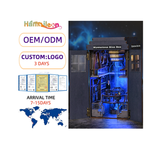 Kit de maison miniature Hamaileon à faire soi-même, puzzle en bois 3D pour maison de poupée, coin lecture pour adultes, adolescents, débutants, cadeau pour la famille et les amis - Product Image 1