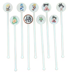 รูปแบบตัวละครการ์ตูนที่ปรับแต่งได้พิ<span class=keywords><strong>ม</strong></span>พ์แท่งหมุนพลาสติกสําหรับกวนเครื่อง<span class=keywords><strong>ม</strong></span>ือชากาแฟบาร์ - Product Image 1