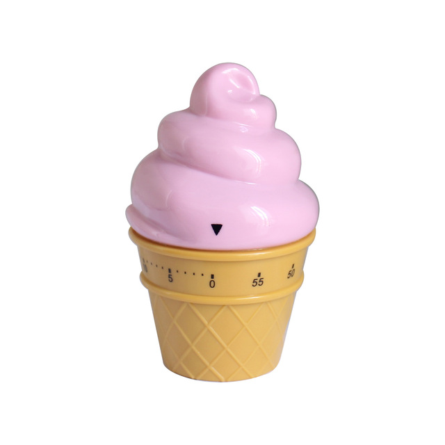 Creative Ice Cream Shape google Countdown Timer Study Pomodoro Visual Timer for Kids Mechanical Productivity Kitchen Timer