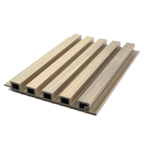 Nuova Co-estrusione esterno legno-pannello di plastica scanalato 3D rivestimento della parete <span class=keywords><strong>Texture</strong></span> per bagno insonorizzato rivestimento della parete esterna - Product Image 2