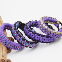 Taille personnalisée bricolage extérieur tactique survie Paracord Bracelet d'urgence réglable Bracelet pour hommes